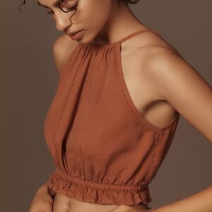 NWT Pilcro linen halter top from anthropologie medium